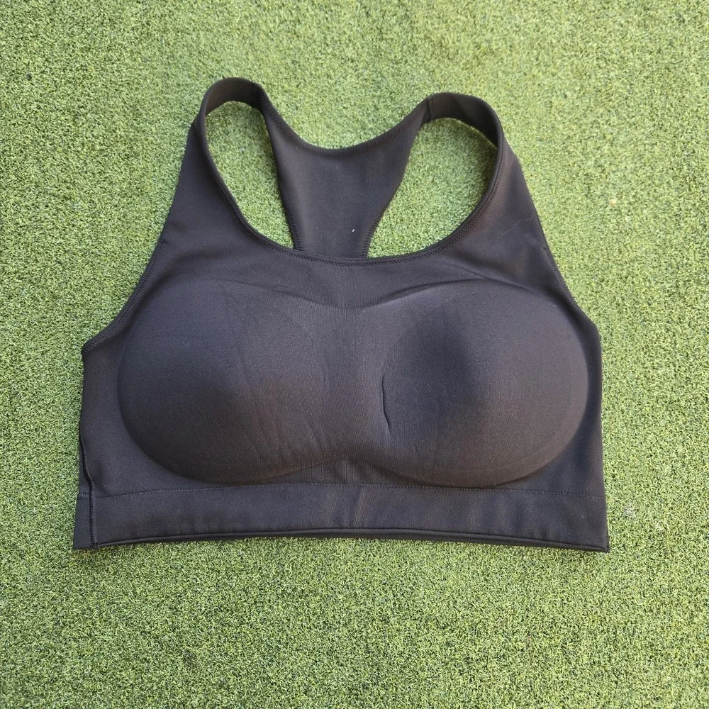 UNIQLO Women AIRism Active Sports Wireless Bra Black Large Workout